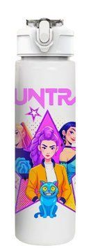 Детская бутылочка для воды с трубочкой Кейпоп охотницы на демонов KPop Demon Hunters 750 мл 2860046696 фото