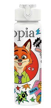Детская бутылочка для воды с трубочкой Зоотопия Zootopia Зверополис 750 мл 2928073611 фото