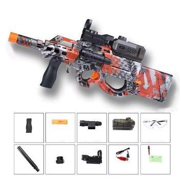 Игрушечный электрический гидрогелиевый автомат P90 на орбизах 2679823144 фото