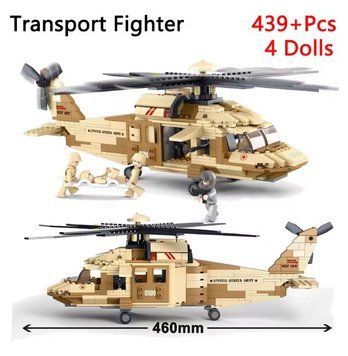 Військовий конструктор медичний десантний вертоліт Sikorsky UH-60 Black Hawk 439 деталей 2713116638 фото