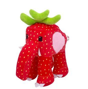 М'яка іграшка Полуничний Слон Вкради Брейнрот Strawberry Elephant Steal a Brainrot 2876513142 фото