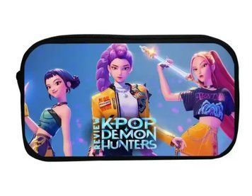 Дитячий нейлоновий шкільний пенал Кейпоп мисливці на демонів KPop Demon Hunters cp002825499177 фото