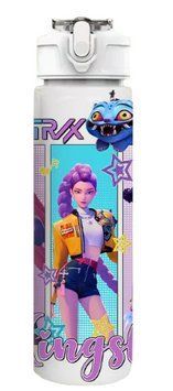 Детская бутылочка для воды с трубочкой Кейпоп охотницы на демонов KPop Demon Hunters 750 мл 2870314286 фото