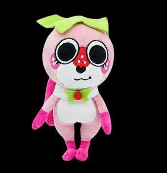 М'яка дитяча іграшка кролик Полуничне Какао світ денді Роблокс Strawberry Cocoa Dandy's World Roblox 25 см 3193590972 фото