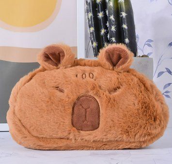 М'який дитячий шкільний пенал косметичка капібара 2665828501 фото