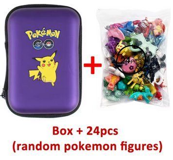 Бокс пенал із фігурками Покемон Pokemon 24 рандомні фігурки фіолетовий 2814442963 фото