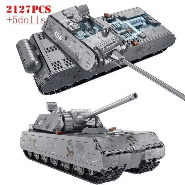 Конструктор німецький танк Маус Maus друга світова війна 2127 деталей panlos фото