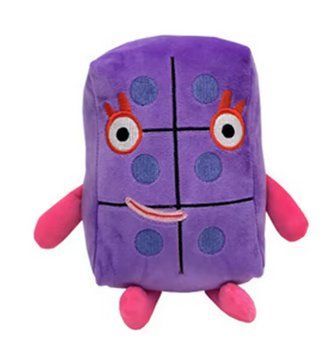 М'яка дитяча іграшка Numberblocks 6 2984332220 фото