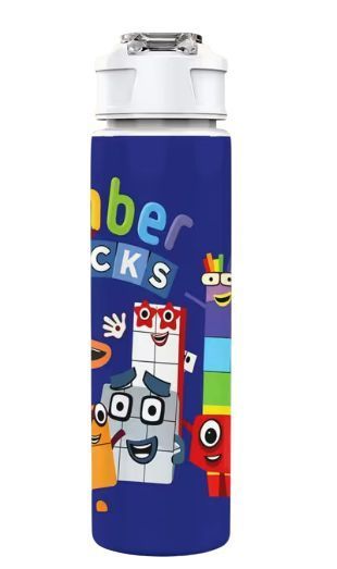 Детская бутылочка для воды с трубочкой Numberblocks 750 мл 2989012988 фото
