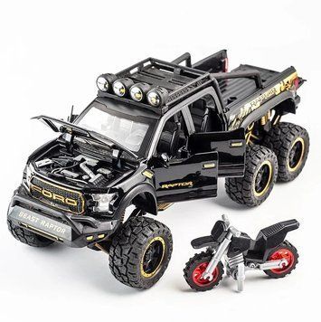 Моделька металева інерційна шестиколісна машинка Ford Raptor F150 2659058306 фото