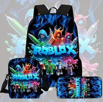Набір із 3 предметів Рюкзак Ланчбокс Пенал Роблокс Roblox 2915934653 фото