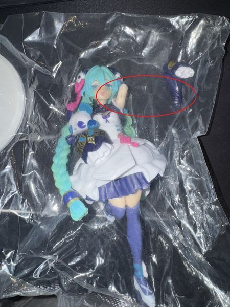 Уценка фигурка статуэтка аниме Хацуне Мику с мишкой Hatsune Miku 2896206644 фото