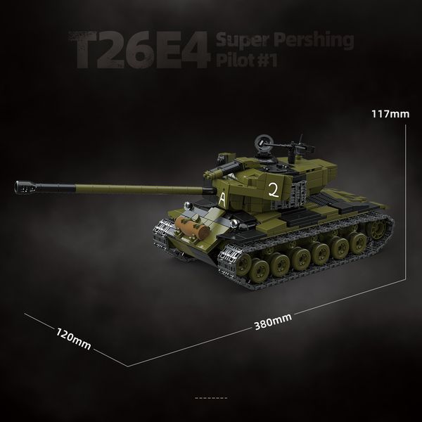 Конструктор американский танк М26 Першинг Pershing вторая мировая война 1322 деталей 100304 фото