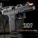 Игрушечный пластиковый автоматический пистолет Sig Sauer Sig17 стреляет пластиковыми пулями с отделяющейся гильзой 225 фото 2
