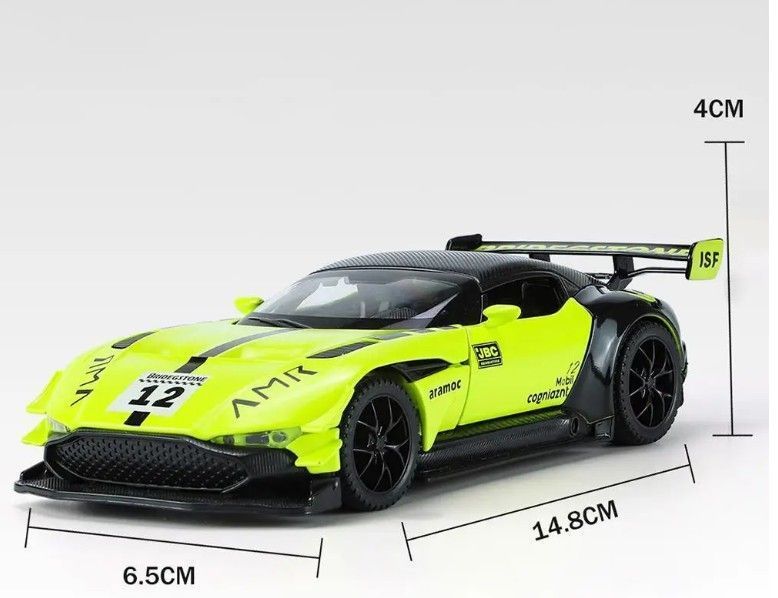 Моделька металлическая спортивная гоночная машинка Aston Martin Vulcan 2660568691 фото