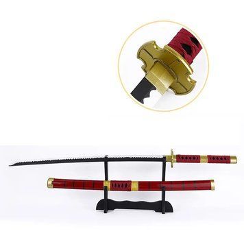 Игрушечный меч катана Меч Клинок рассекающий демонов Ван Пис One Piece 104 см без подставки 3004 фото