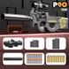 Игрушечный пластиковый механический автомат винтовка P90 стреляет мягкими пулями 91 фото 1